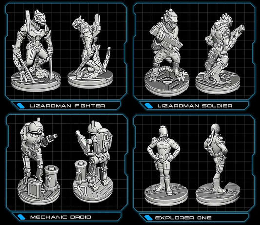 Lizardmen, Mechanic Droid, Explorer One