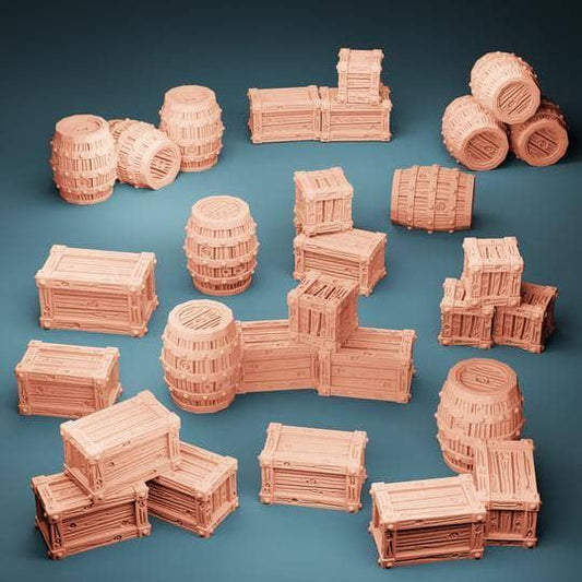 Barrels And Crates