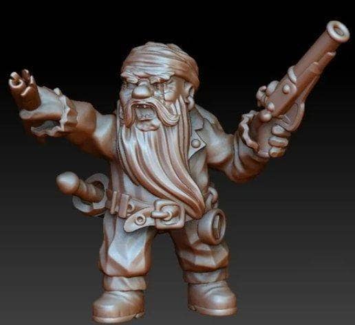 Dwarf Pirate-Onmioji-Artificer,Dwarf,Gunslinger,Pirate,Tinkerer