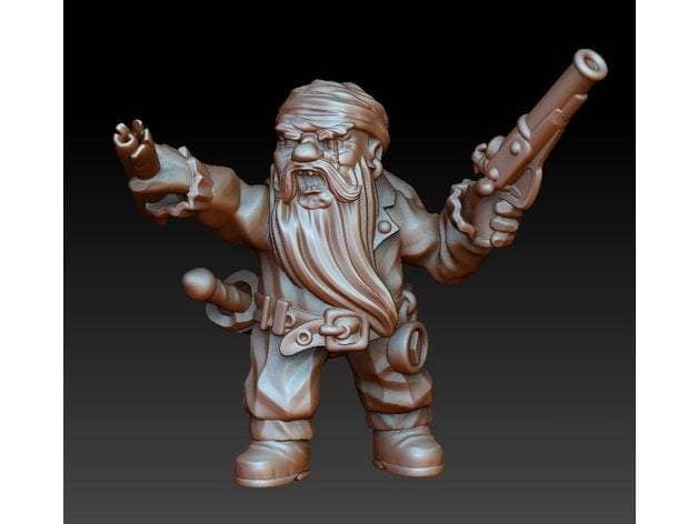 Dwarf Pirate-Onmioji-Artificer,Dwarf,Gunslinger,Pirate,Tinkerer