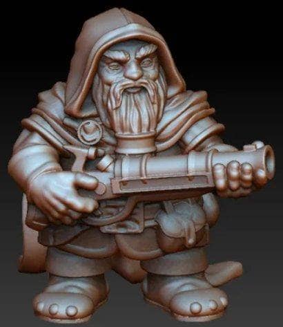 Dwarf Rifleman-Onmioji-Artificer,Dwarf,Gunslinger,Tinkerer