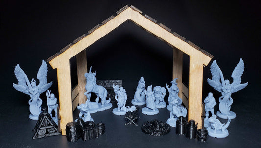 Discount Dungeoneering Fantasy Nativity Scene