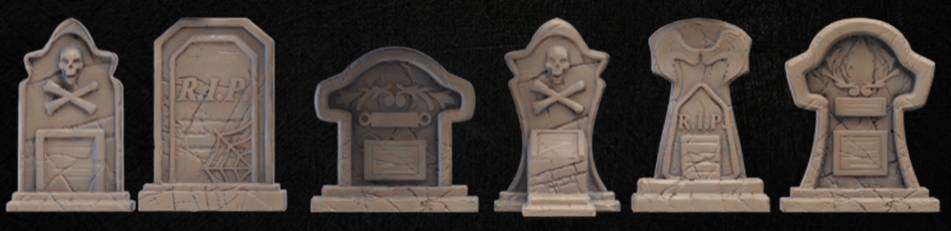 Onmioji Miniature Graveyard Headstone Set