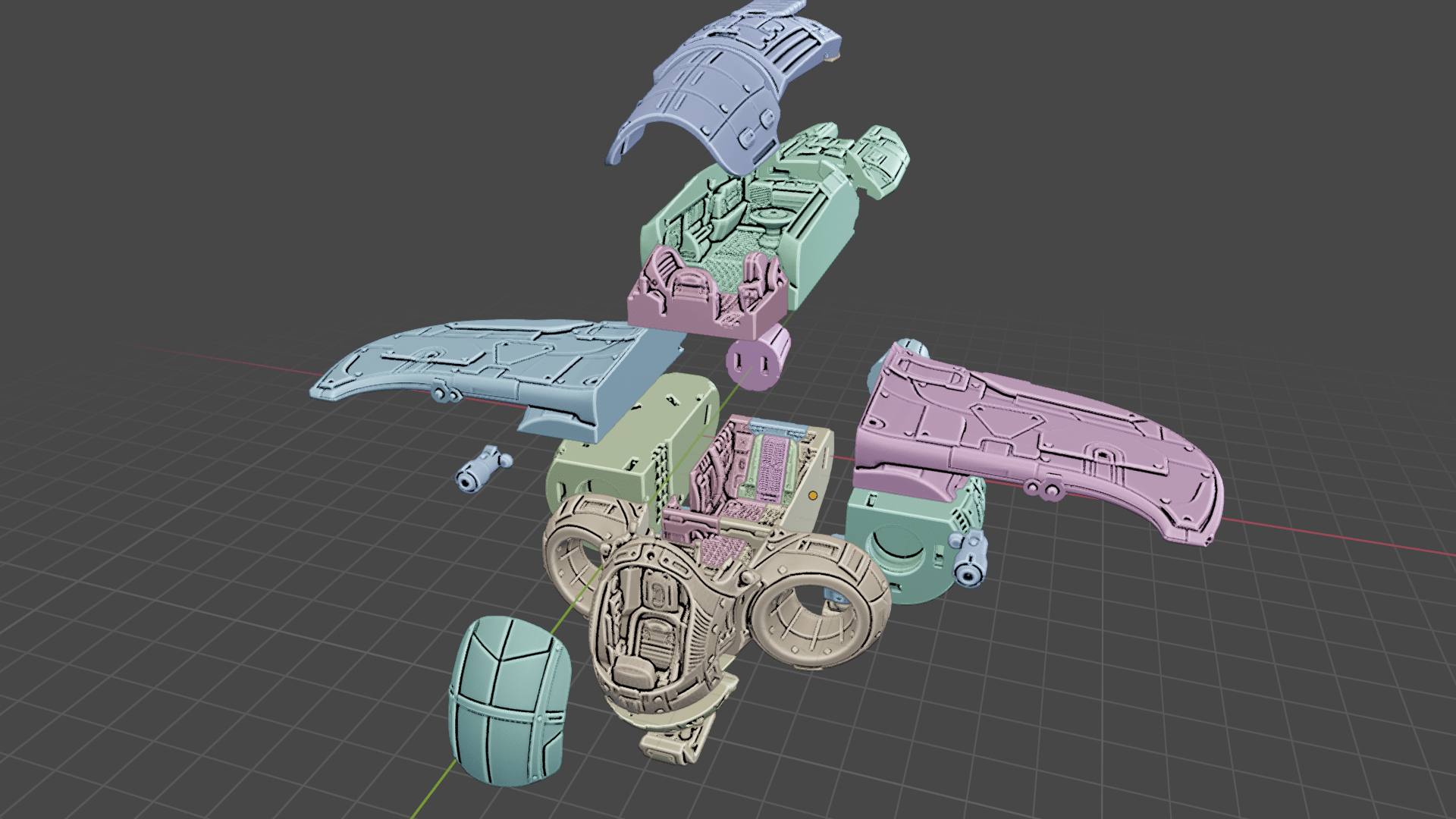 EC3D Terrain Peregrine (Large Spaceship)