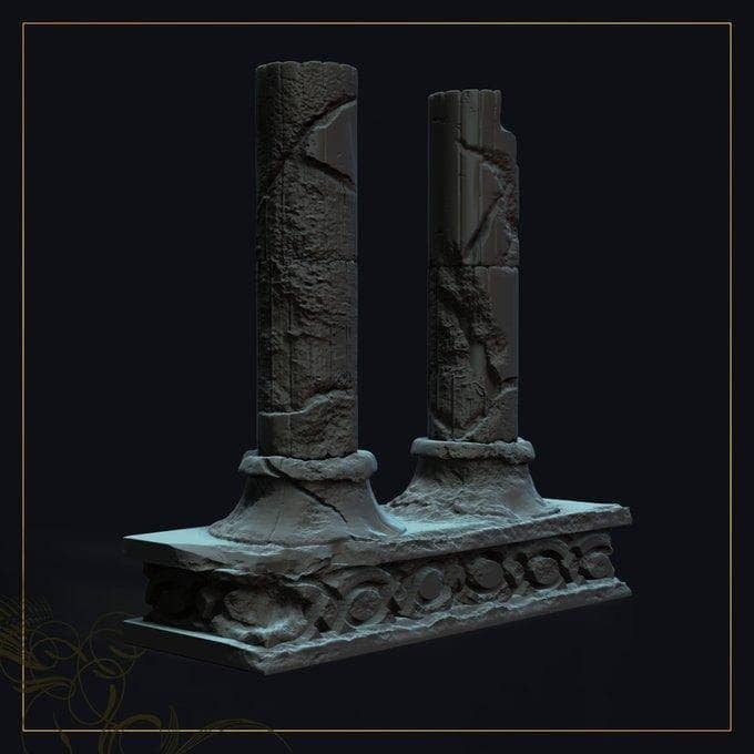 Ruined Pillars-Nafarrate-Building,Ruins