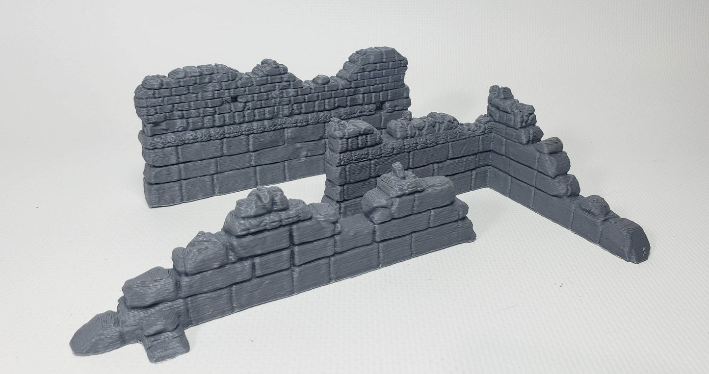 Lost Adventures Co. Miniature Ruined Wall Set