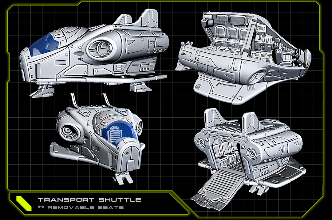 EC3D Terrain Shuttle (Small Ship)