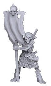 Skeleton Flag Bearer-Onmioji-Cleric,Fighter,Paladin,Skeleton,Undead