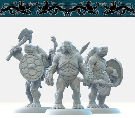 Tortle Warrior Set-Nafarrate-Barbarian,Beastfolk,Fighter,Tortle,Tribal