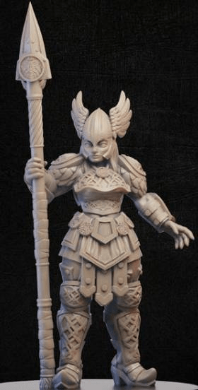 Valkyrie Knight-Onmioji-Cleric,Female,Fighter,Human,Paladin,Valkyrie