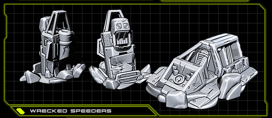 EC3D Terrain Wrecked Speeders Set